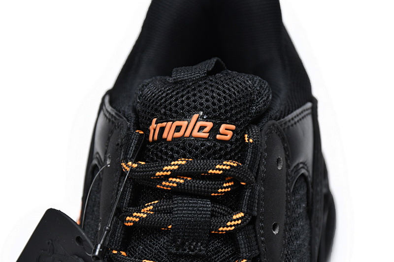 【CA0LJ】黑桔 巴黎世家8层组合TPU复古鞋 536737 W2FA1 9188 Balenciaga Triple S Black Orange