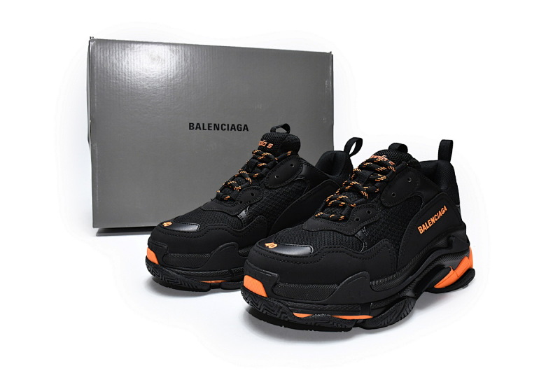 【CA0LJ】黑桔 巴黎世家8层组合TPU复古鞋 536737 W2FA1 9188 Balenciaga Triple S Black Orange