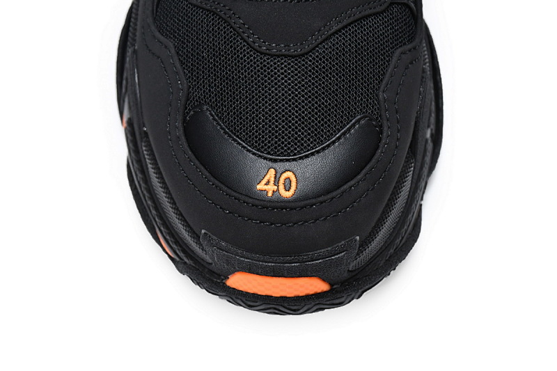 【CA0LJ】黑桔 巴黎世家8层组合TPU复古鞋 536737 W2FA1 9188 Balenciaga Triple S Black Orange