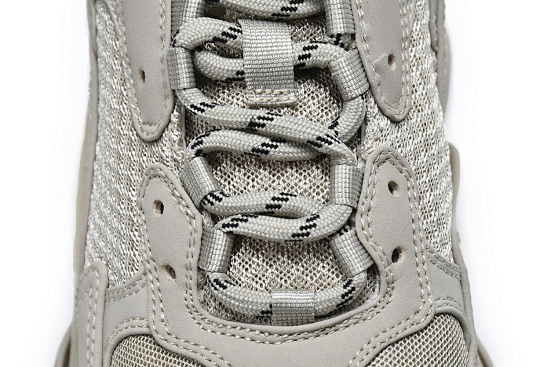 【CA0LJ】卡其色 巴黎世家8层组合TPU复古鞋 534737 W2FW1 9700 Balenciaga Triple S Rice Ash