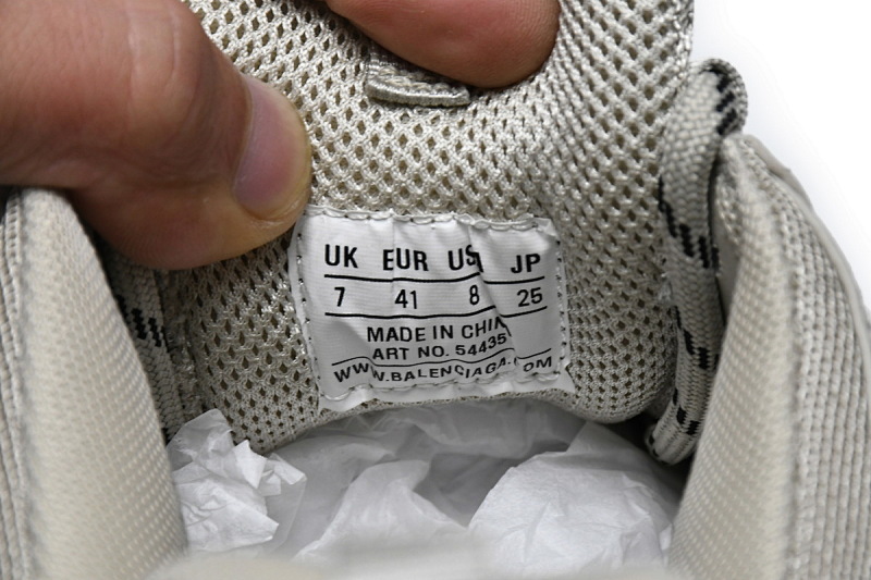 【CA0LJ】卡其色 巴黎世家8层组合TPU复古鞋 534737 W2FW1 9700 Balenciaga Triple S Rice Ash