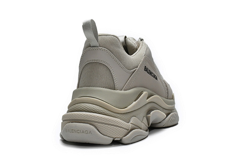 【CA0LJ】卡其色 巴黎世家8层组合TPU复古鞋 534737 W2FW1 9700 Balenciaga Triple S Rice Ash