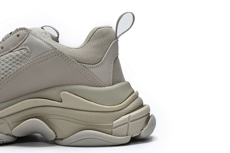 【CA0LJ】卡其色 巴黎世家8层组合TPU复古鞋 534737 W2FW1 9700 Balenciaga Triple S Rice Ash