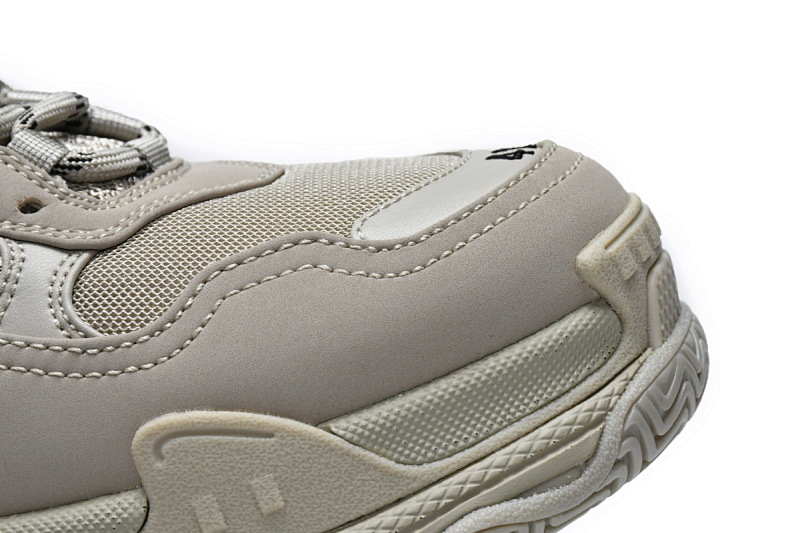 【CA0LJ】卡其色 巴黎世家8层组合TPU复古鞋 534737 W2FW1 9700 Balenciaga Triple S Rice Ash