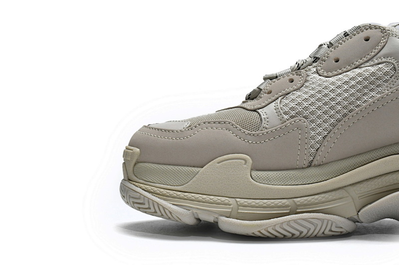 【CA0LJ】卡其色 巴黎世家8层组合TPU复古鞋 534737 W2FW1 9700 Balenciaga Triple S Rice Ash