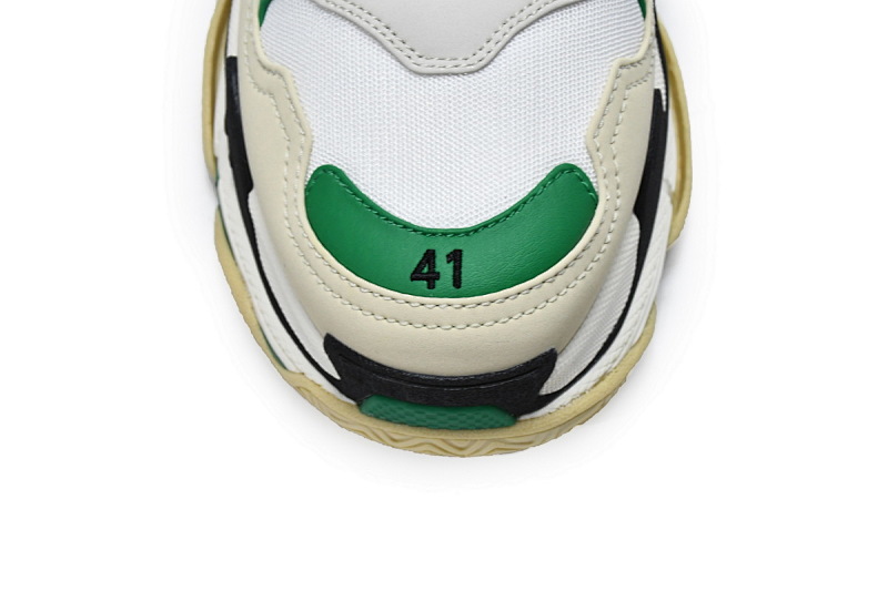 【CA0LJ】白绿 巴黎世家8层组合TPU复古鞋 536737 W09O1 9090 Balenciaga Triple S White Green