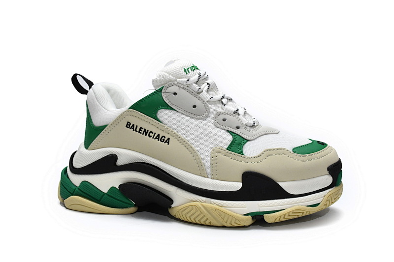 【CA0LJ】白绿 巴黎世家8层组合TPU复古鞋 536737 W09O1 9090 Balenciaga Triple S White Green