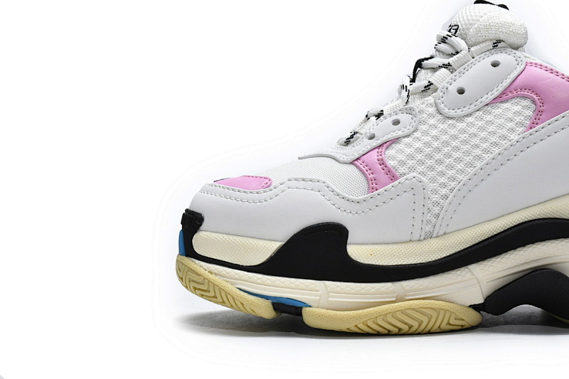 【CA0LJ】白粉红 巴黎世家8层组合TPU复古鞋 524039 W09ON 8866 Balenciaga Triple S Blue Pink
