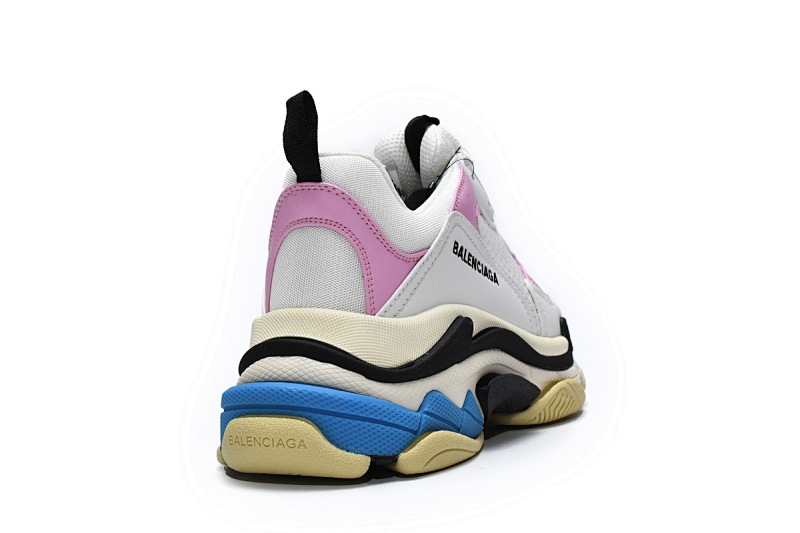 【CA0LJ】白粉红 巴黎世家8层组合TPU复古鞋 524039 W09ON 8866 Balenciaga Triple S Blue Pink