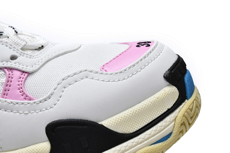 【CA0LJ】白粉红 巴黎世家8层组合TPU复古鞋 524039 W09ON 8866 Balenciaga Triple S Blue Pink