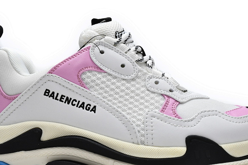 【CA0LJ】白粉红 巴黎世家8层组合TPU复古鞋 524039 W09ON 8866 Balenciaga Triple S Blue Pink