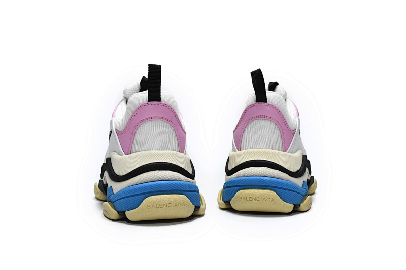 【CA0LJ】白粉红 巴黎世家8层组合TPU复古鞋 524039 W09ON 8866 Balenciaga Triple S Blue Pink