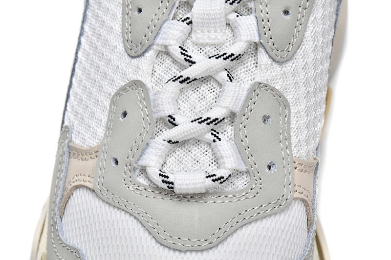 【CA0LJ】全白 巴黎世家8层组合TPU复古鞋 534217 W09E1 9000 Balenciaga Triple S White