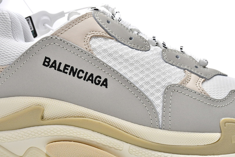 【CA0LJ】全白 巴黎世家8层组合TPU复古鞋 534217 W09E1 9000 Balenciaga Triple S White