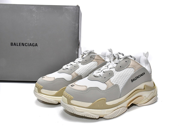 【CA0LJ】全白 巴黎世家8层组合TPU复古鞋 534217 W09E1 9000 Balenciaga Triple S White