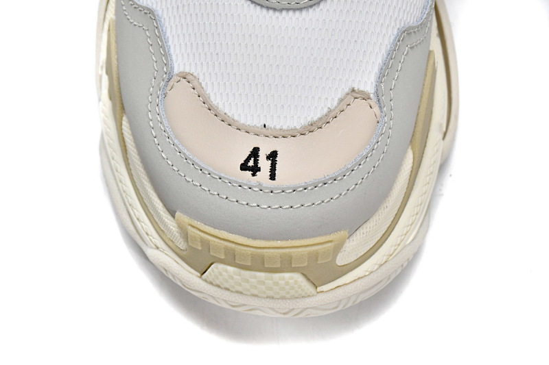 【CA0LJ】全白 巴黎世家8层组合TPU复古鞋 534217 W09E1 9000 Balenciaga Triple S White