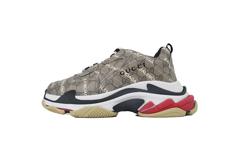 yupoo_377033_c93af587.jpg 【CA0LJ】古驰白红 巴黎1代复古老爹鞋 Gucci x Balenciaga Triple S Black Red