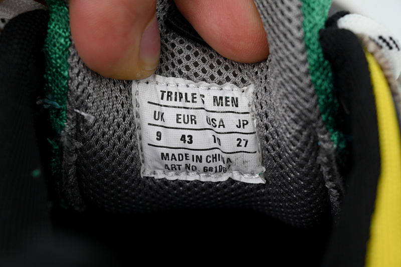 【CA0LJ】古驰灰绿 巴黎1代复古老爹鞋 Gucci x Balenciaga Triple S Grey Green
