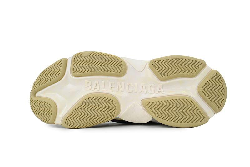 【CA0LJ】古驰灰绿 巴黎1代复古老爹鞋 Gucci x Balenciaga Triple S Grey Green