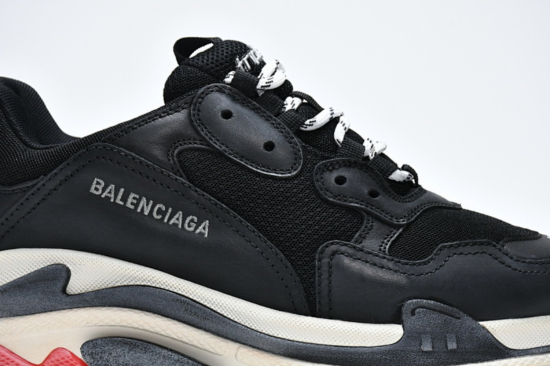 【CA0LJ】黑红 巴黎1代复古老爹鞋 533882 W0901 1000 Balenciaga Triple S Black Red