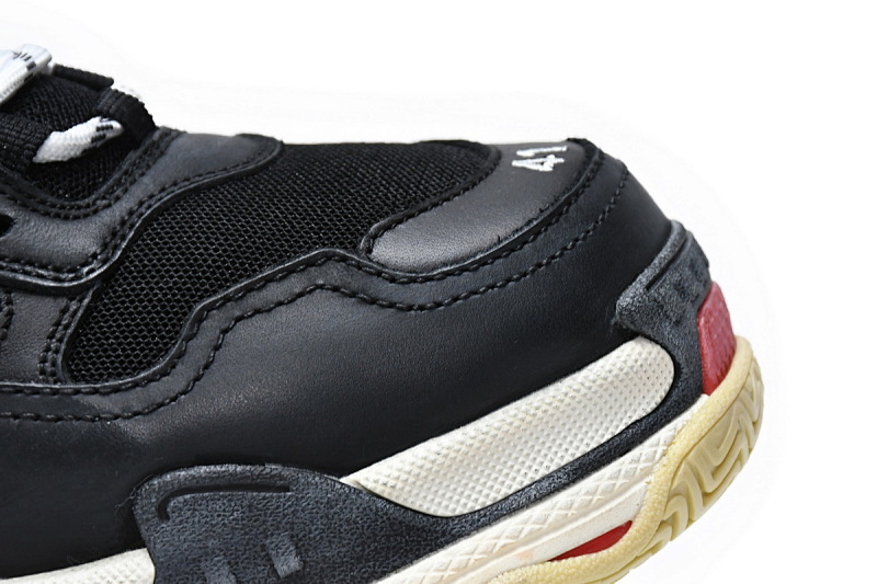 【CA0LJ】黑红 巴黎1代复古老爹鞋 533882 W0901 1000 Balenciaga Triple S Black Red