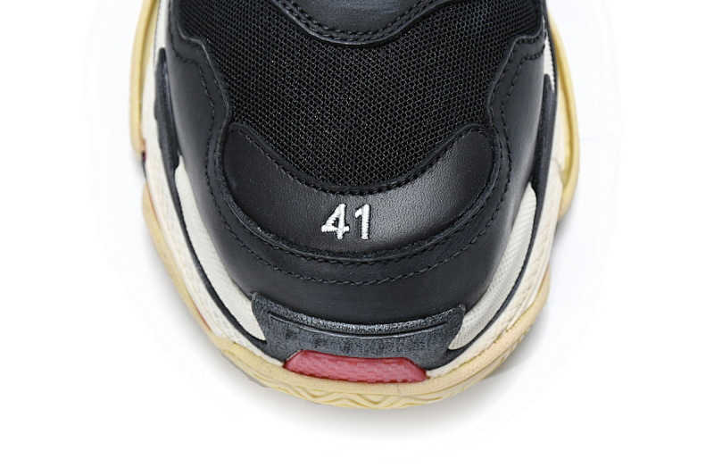 【CA0LJ】黑红 巴黎1代复古老爹鞋 533882 W0901 1000 Balenciaga Triple S Black Red