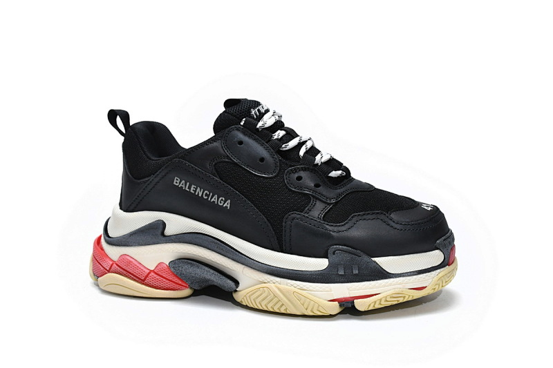 【CA0LJ】黑红 巴黎1代复古老爹鞋 533882 W0901 1000 Balenciaga Triple S Black Red