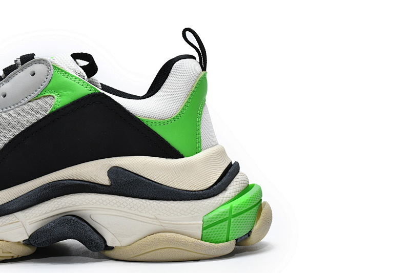 【CA0LJ】电子绿 巴黎1代复古老爹鞋 512178 W09T1 9000 Balenciaga Triple S Electronic Green W09T1 9000