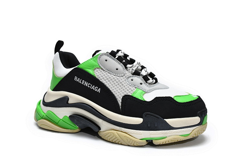 【CA0LJ】电子绿 巴黎1代复古老爹鞋 512178 W09T1 9000 Balenciaga Triple S Electronic Green W09T1 9000