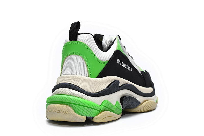 【CA0LJ】电子绿 巴黎1代复古老爹鞋 512178 W09T1 9000 Balenciaga Triple S Electronic Green W09T1 9000