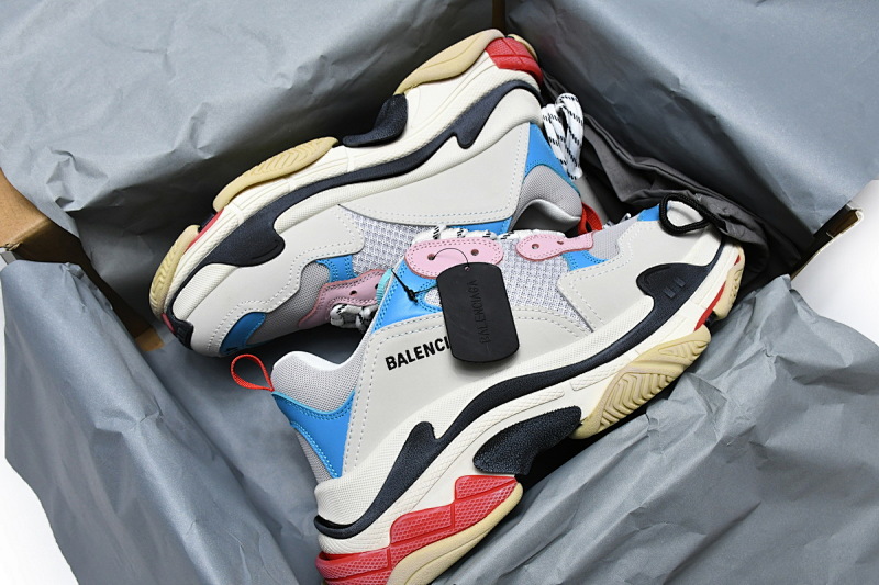 【CA0LJ】潮流粉 巴黎1代复古老爹鞋 524039 W09OH 4196 Balenciaga Triple S Tide Pink