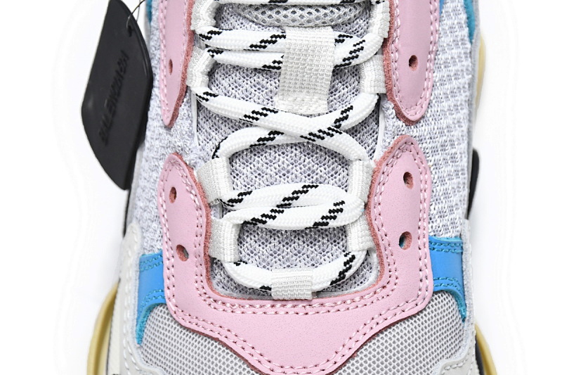【CA0LJ】潮流粉 巴黎1代复古老爹鞋 524039 W09OH 4196 Balenciaga Triple S Tide Pink