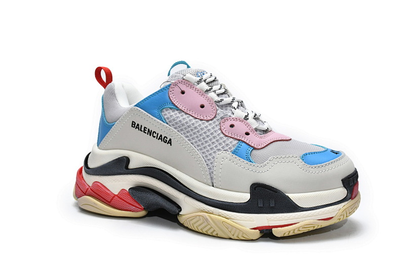【CA0LJ】潮流粉 巴黎1代复古老爹鞋 524039 W09OH 4196 Balenciaga Triple S Tide Pink