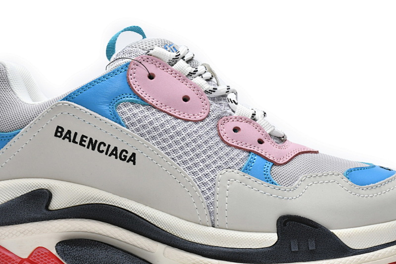 【CA0LJ】潮流粉 巴黎1代复古老爹鞋 524039 W09OH 4196 Balenciaga Triple S Tide Pink