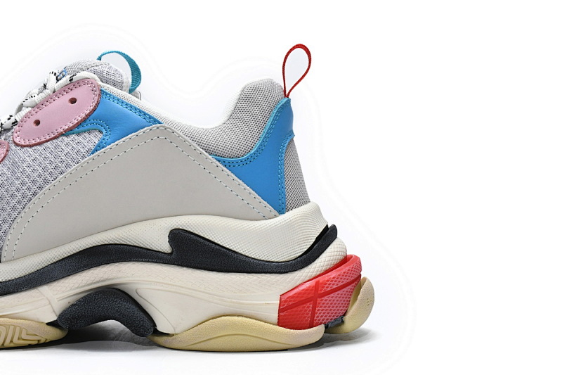 【CA0LJ】潮流粉 巴黎1代复古老爹鞋 524039 W09OH 4196 Balenciaga Triple S Tide Pink