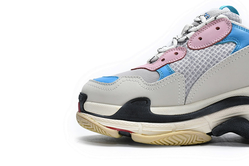 【CA0LJ】潮流粉 巴黎1代复古老爹鞋 524039 W09OH 4196 Balenciaga Triple S Tide Pink