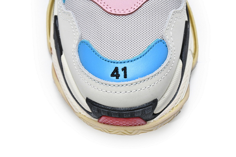 【CA0LJ】潮流粉 巴黎1代复古老爹鞋 524039 W09OH 4196 Balenciaga Triple S Tide Pink