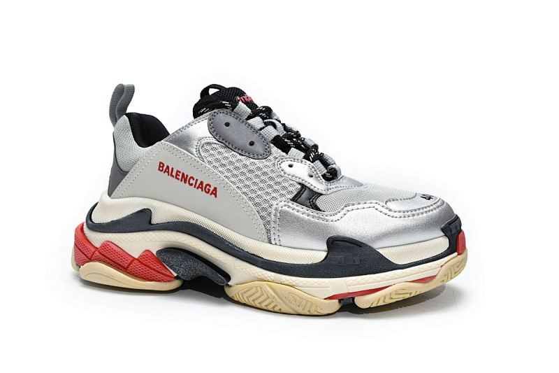【CA0LJ】灰银黑 巴黎1代复古老爹鞋 512175 W0903 1081 Balenciaga Triple S Grey Silver Black