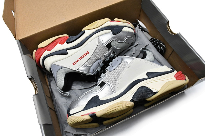 【CA0LJ】灰银黑 巴黎1代复古老爹鞋 512175 W0903 1081 Balenciaga Triple S Grey Silver Black