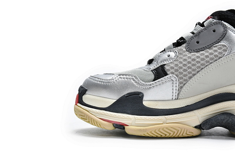 【CA0LJ】灰银黑 巴黎1代复古老爹鞋 512175 W0903 1081 Balenciaga Triple S Grey Silver Black