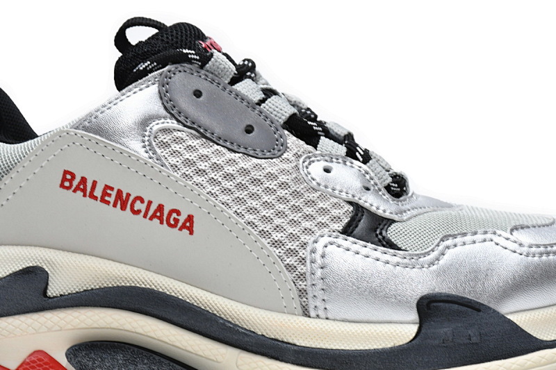 【CA0LJ】灰银黑 巴黎1代复古老爹鞋 512175 W0903 1081 Balenciaga Triple S Grey Silver Black