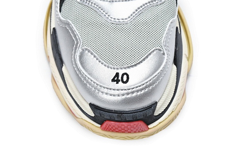 【CA0LJ】灰银黑 巴黎1代复古老爹鞋 512175 W0903 1081 Balenciaga Triple S Grey Silver Black