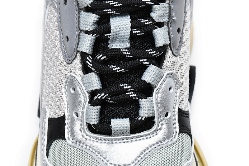 【CA0LJ】灰银黑 巴黎1代复古老爹鞋 512175 W0903 1081 Balenciaga Triple S Grey Silver Black