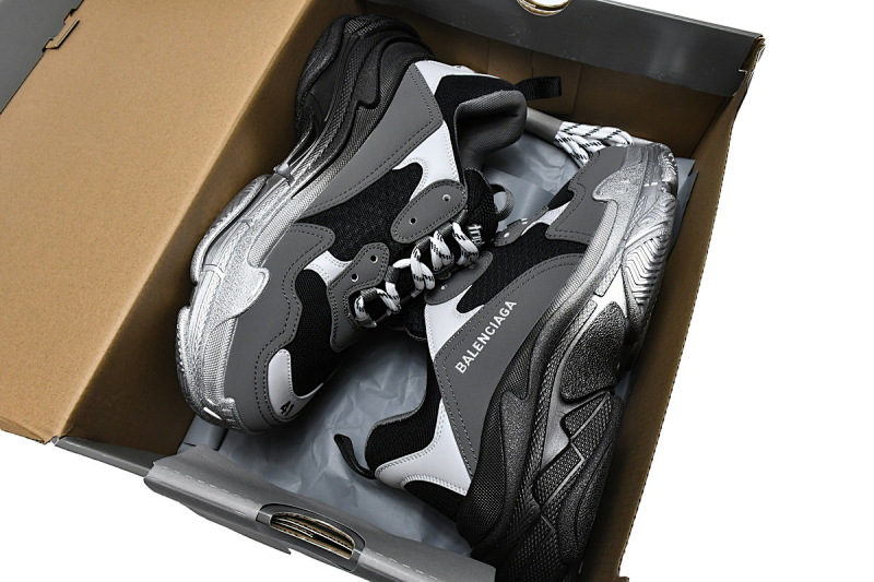 【CA0LJ】渐变灰 巴黎1代复古老爹鞋 536737 W2FA1 9108 Balenciaga Triple S Graded Grey