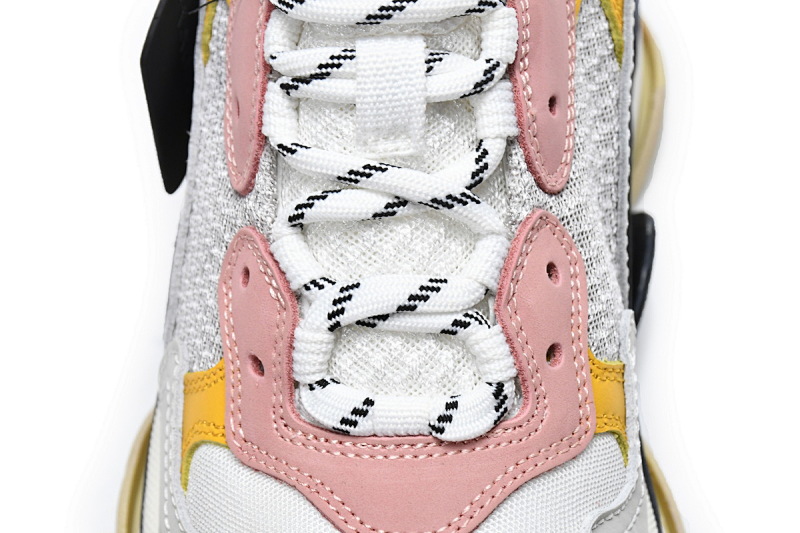 【CA0LJ】白浅粉 巴黎1代复古老爹鞋 524038 W09O5 9035 Balenciaga Triple S White Light Pink