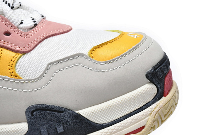 【CA0LJ】白浅粉 巴黎1代复古老爹鞋 524038 W09O5 9035 Balenciaga Triple S White Light Pink