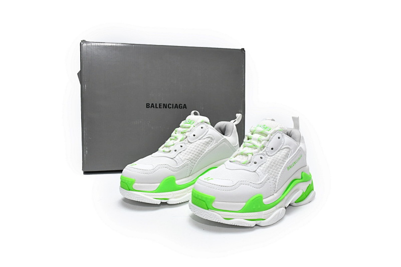 【CA0LJ】白灰绿 巴黎1代复古老爹鞋 524039 W2CA3 5390 Balenciaga Triple S White Grey Green