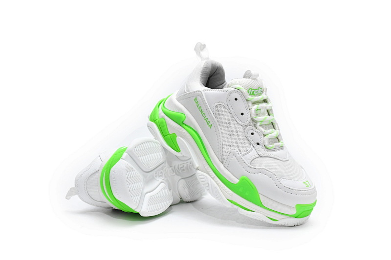 【CA0LJ】白灰绿 巴黎1代复古老爹鞋 524039 W2CA3 5390 Balenciaga Triple S White Grey Green