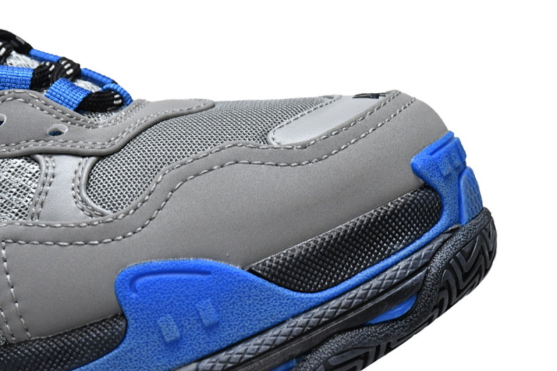 【CA0LJ】中灰宝兰 巴黎1代复古老爹鞋 536737 W09ON1 9018 Balenciaga Triple S Grey Sapphire