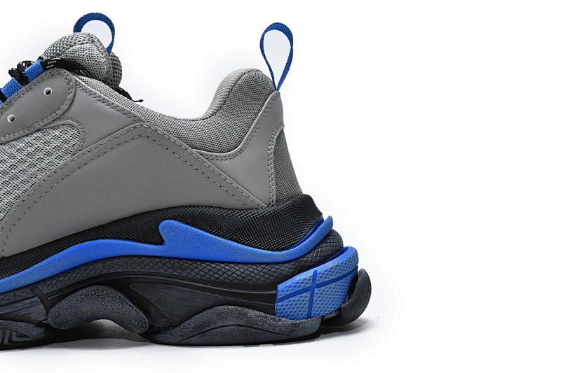 【CA0LJ】中灰宝兰 巴黎1代复古老爹鞋 536737 W09ON1 9018 Balenciaga Triple S Grey Sapphire
